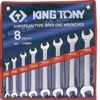 Набор рожковых ключей 6-22мм. 8 ед. KING TONY
