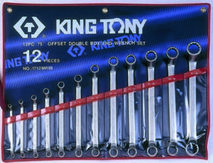 Набор накидных ключей (кольцевых) 6-32мм. 12ед. (угол 75°). KING TONY 