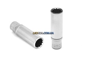 Головка торцевая длинная 1/4" 12мм 12-гранная 5295012 FORCE