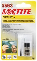 Loctite MR 3863 Circuit+ - токопроводящий клей для ремонта ниток обогрева заднего стекла автомобиля
