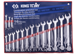 Набор рожково-накидных (комбинированных) ключей 16ед. (дюймовые) KING TONY
