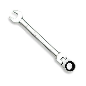 Ключ 12мм рожково-накидной (комбинированный) с трещеткой и шарниром TOPTUL