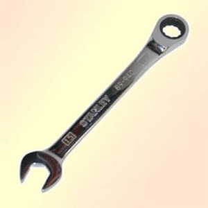 Ключ 14мм рожково-накидной (комбинированный) с трещеткой STANLEY